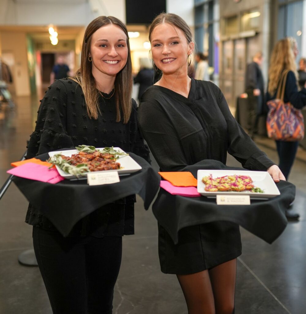 servers at an event