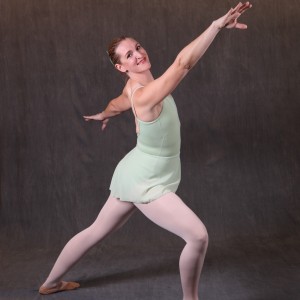 woman in ballet pose