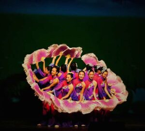 group of girls doing a chinese dance