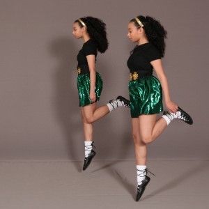girls posing doing an irish dance