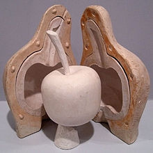 clay statue of apple