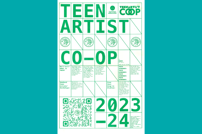 teen artist co-op flyer